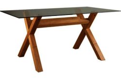 Hartley Glass 160cm Dining Table